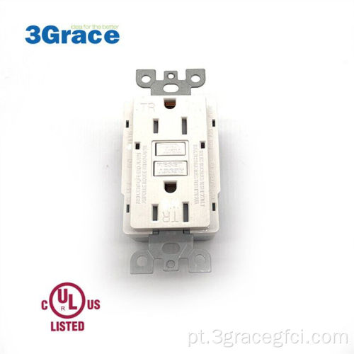 GFCI Socket Disjuntor Eletricidade segura